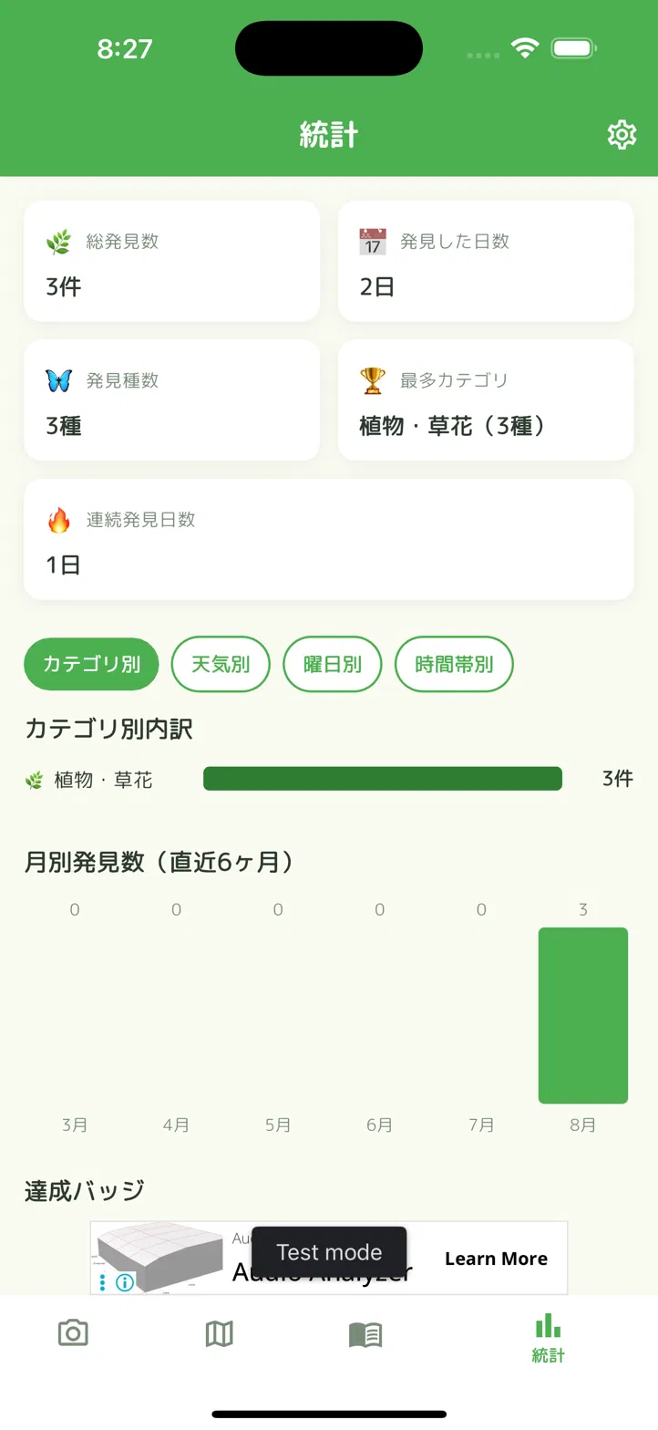 Pikkaの統計画面